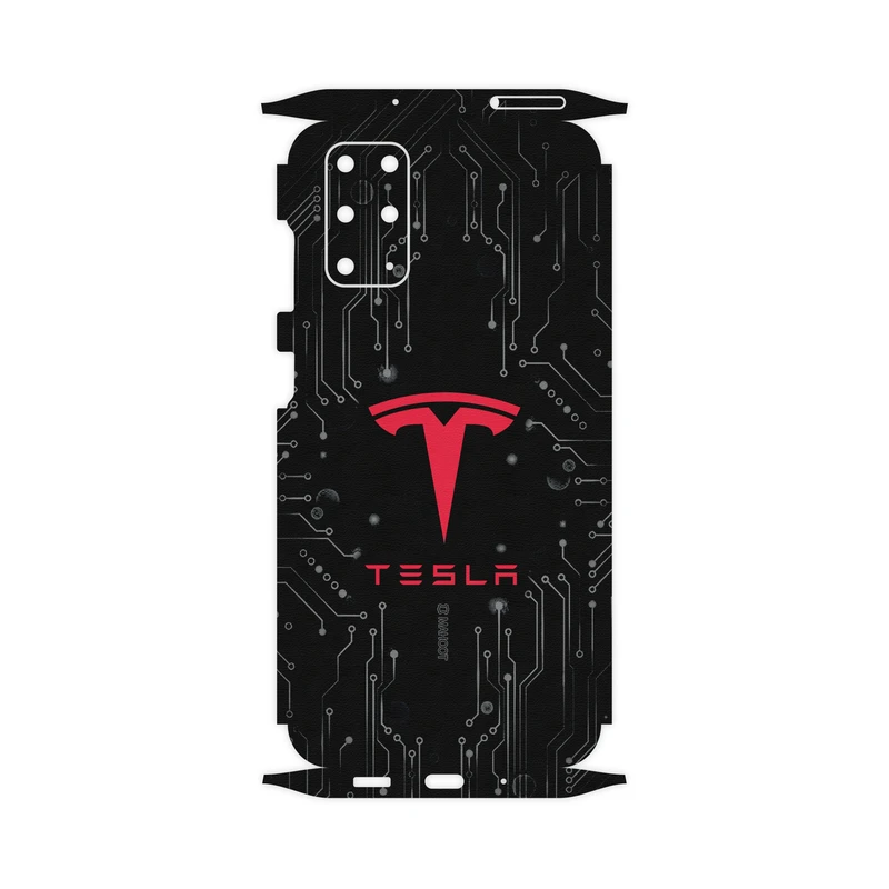 برچسب پوششی ماهوت مدل TESLA-Motors-FullSkin مناسب برای گوشی موبایل سامسونگ Galaxy S20 Plus