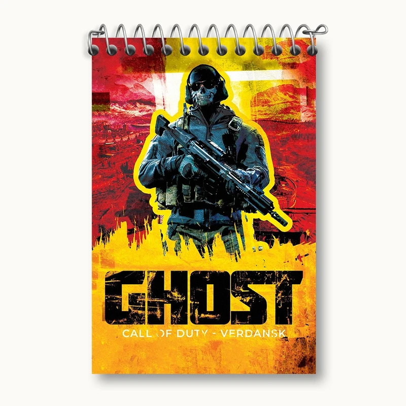 دفتر یادداشت 50 برگ خندالو مدل کال اف دیوتی (Call of duty) کد F311