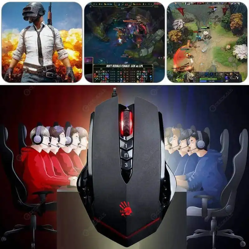 ماوس مخصوص بازی بلادی مدل v8m