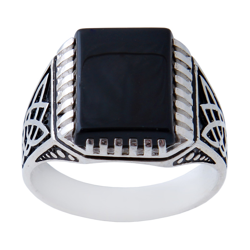  انگشتر نقره مردانه بازرگانی میلادی کد AM_830