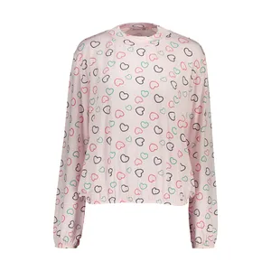 بلوز زنانه افراتین مدل قلبی رنگ صورتی 