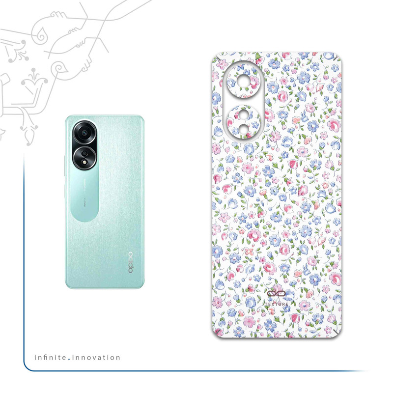 برچسب پوششی ماهوت مدل Painted-Flowers مناسب برای گوشی موبایل اپو A58 4G