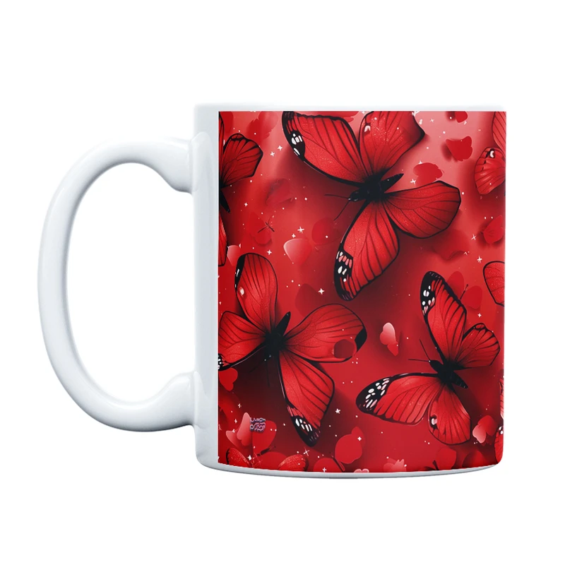 ماگ حس آمیزی طرح پروانه مدل کلاسیک کد 15