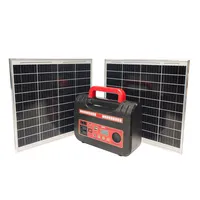 سیستم روشنایی و پاوربانک خورشیدی مدل w25*2 اسپیکردار ظرفیت 300 وات