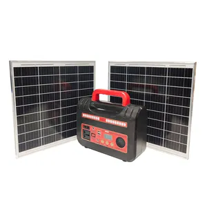 سیستم روشنایی و پاوربانک خورشیدی مدل w25*2 اسپیکردار ظرفیت 300 وات