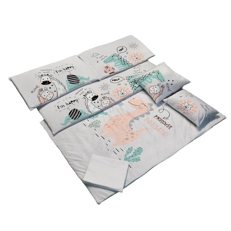 سرویس روتختی 7 تکه کودک مامزکیوتی مدل دایناسور sk64