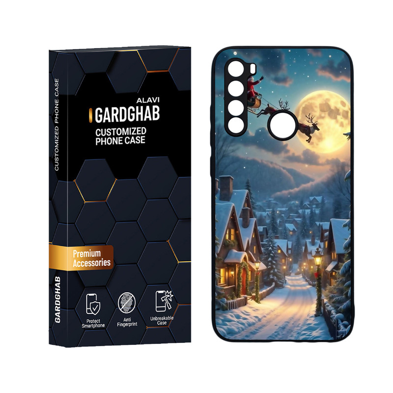 کاور گارد قاب علوی مدل دورژله ای کارتنی و انیمه مناسب برای گوشی موبایل شیائومی Redmi Note 8