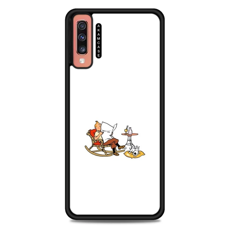 کاور آکام مدل AMC-WSGA70-TINTIN-8 مناسب برای گوشی موبایل سامسونگ Galaxy A70