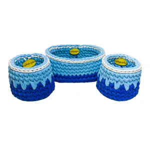 سبد قلاب بافی تریکو صفری کد 91002 مجموعه 3 عددی