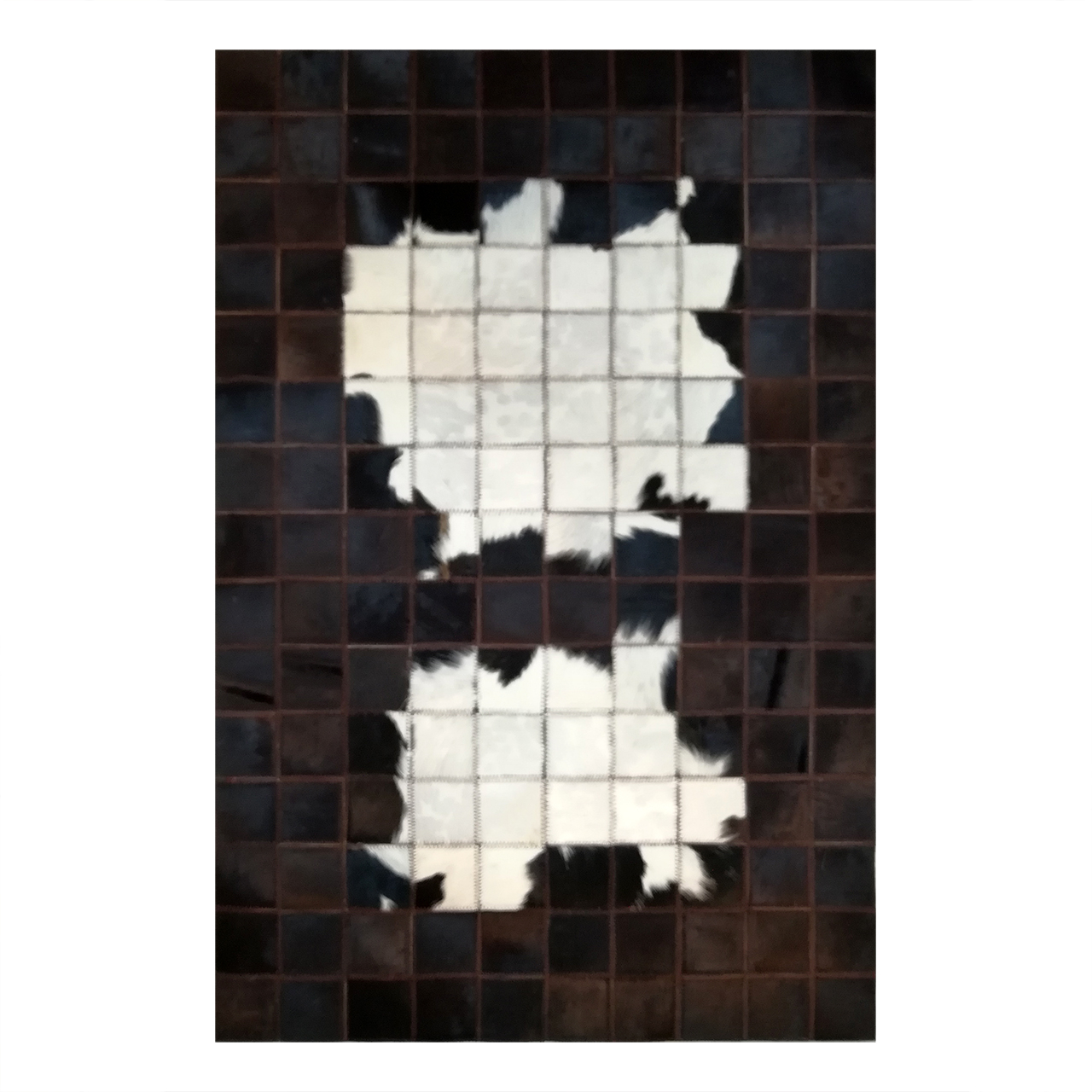 کلاژ فرش پوست و چرم کمالی مدل AD-0033