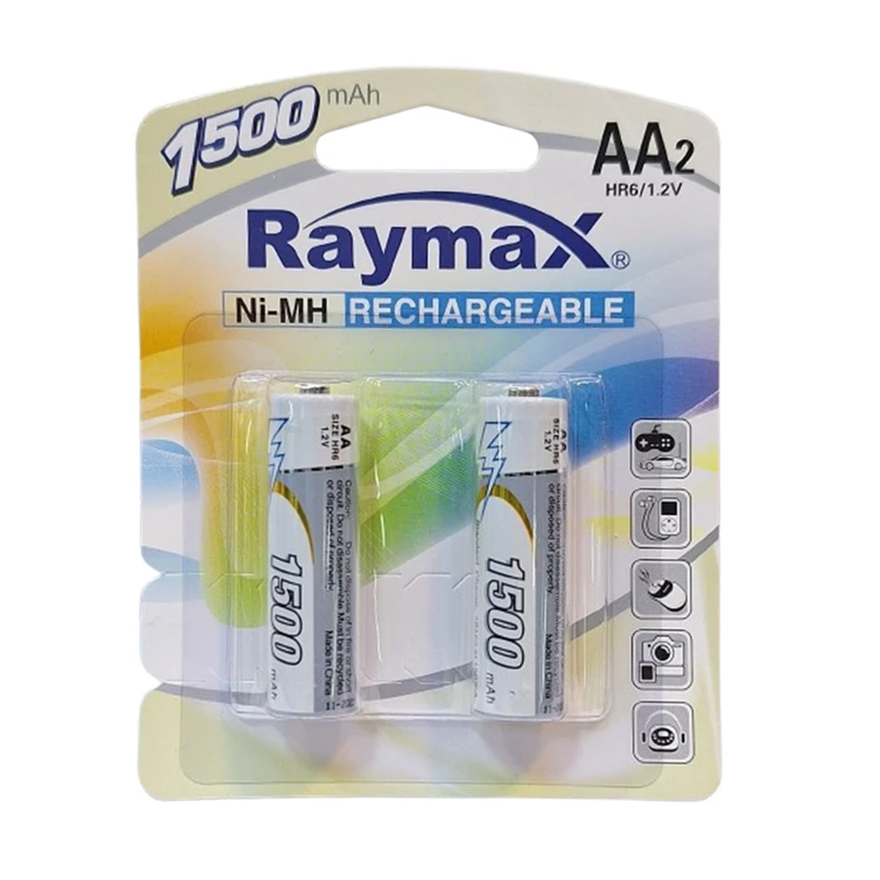 باتری قلمی قابل شارژ دی آر سل مدل RCH-1500 بسته ۲ عددی