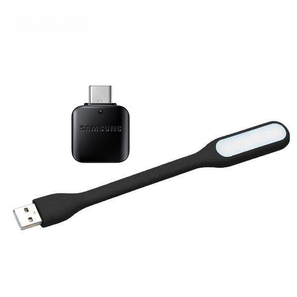چراغ ال ای دی USB دی نت مدل 01 به همراه مبدل usb-c
