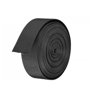 بند کیف مدل نوار گان برزنت 2.2cm-Bla- طول ده متر