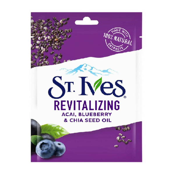 ماسک صورت اس تی.ایوز سری REVITALIZING مدل BLURBERRY حجم 30 میلی لیتر