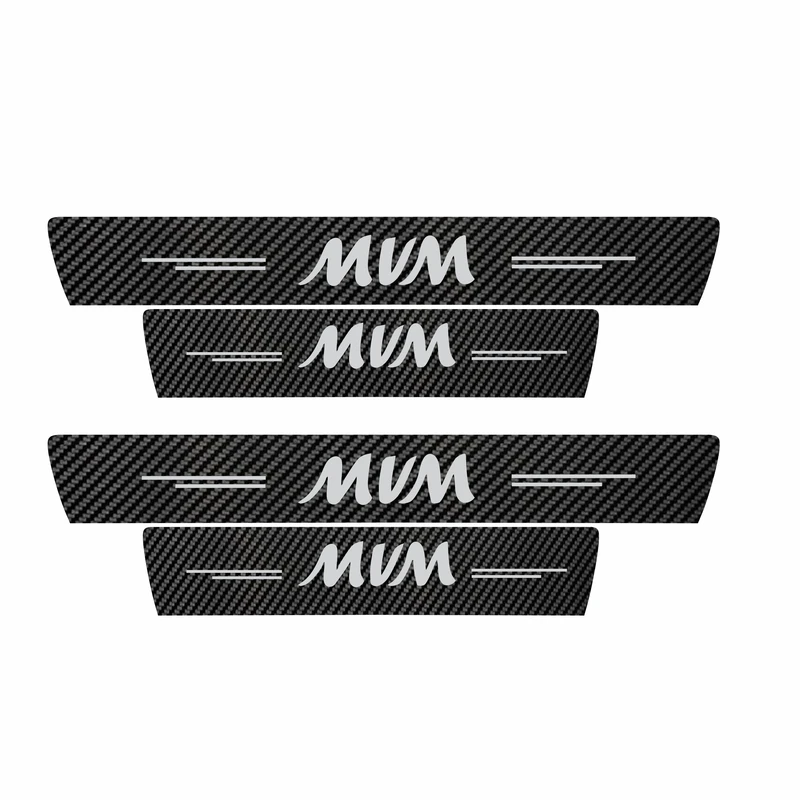 برچسب پارکابی خودرو سولگی مدل کربن کد J13 مناسب برای ام وی ام بسته 4 عددی