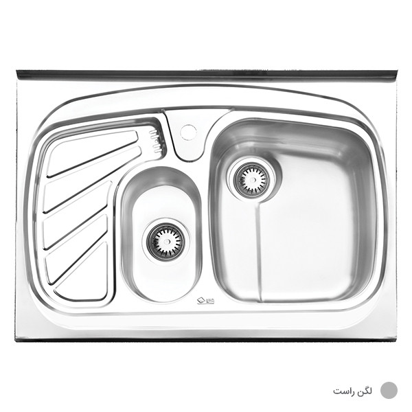 سینک ظرفشویی ایلیا استیل مدل 1018 روکار