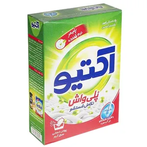 پودر لباسشویی دستی اکتیو مدل پلی واش وزن 500 گرم بسته 6 عددی