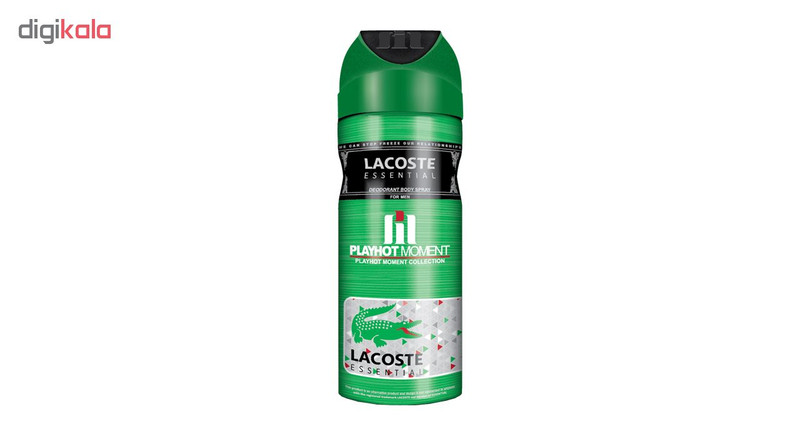 اسپری خوشبو کننده بدن مردانه پلی هات مومنت مدل LACOSTE TOUCH essential حجم 200 میلی لیتر