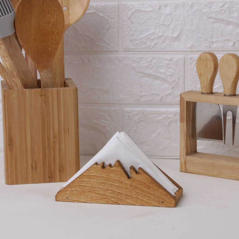 جای دستمال کاغذی مدل چوبی کوه