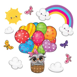 استیکر دیواری کودک تُکتم مدل بالن کد 11 مجموعه 10 عددی