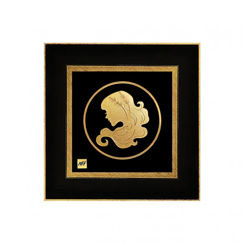 تابلو طلاکوب مارک گلد مدل ماه تولد شهریور کد S06