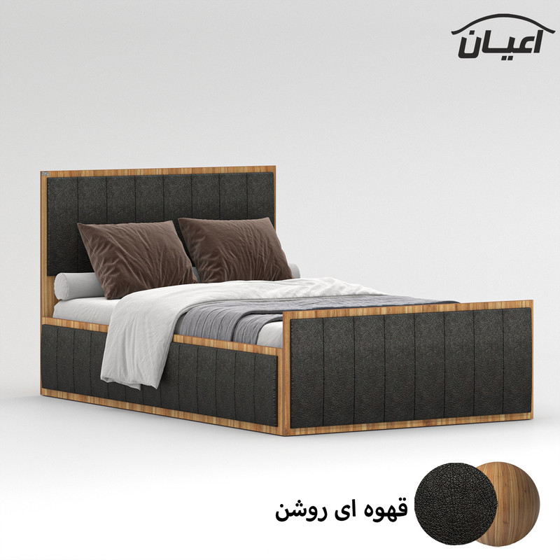 تخت خواب یک نفره اعیان مدل FH851 سایز 120x200 سانتی متر
