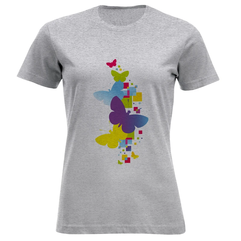 تی شرت آستین کوتاه زنانه مدل پروانه 79