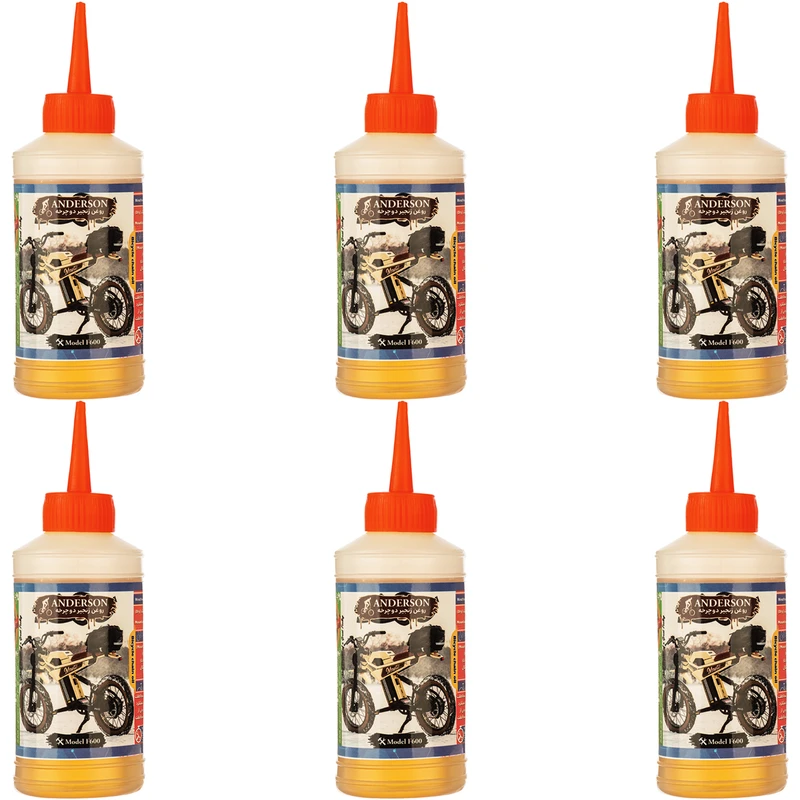 روغن زنجیر دوچرخه اندرسون مدل F600 حجم 80 میلی لیتر بسته 6 عددی