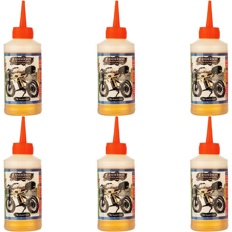 روغن زنجیر دوچرخه اندرسون مدل F600 حجم 80 میلی لیتر بسته 6 عددی