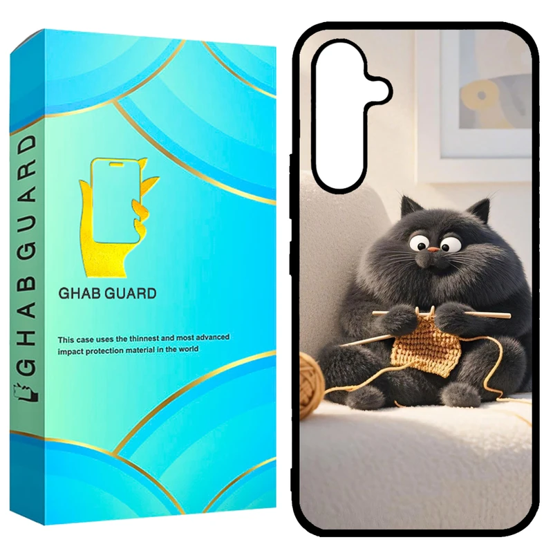 کاور قاب گارد طرح گربه مدل GCHPA54 مناسب برای گوشی موبایل سامسونگ  Galaxy A54 5G