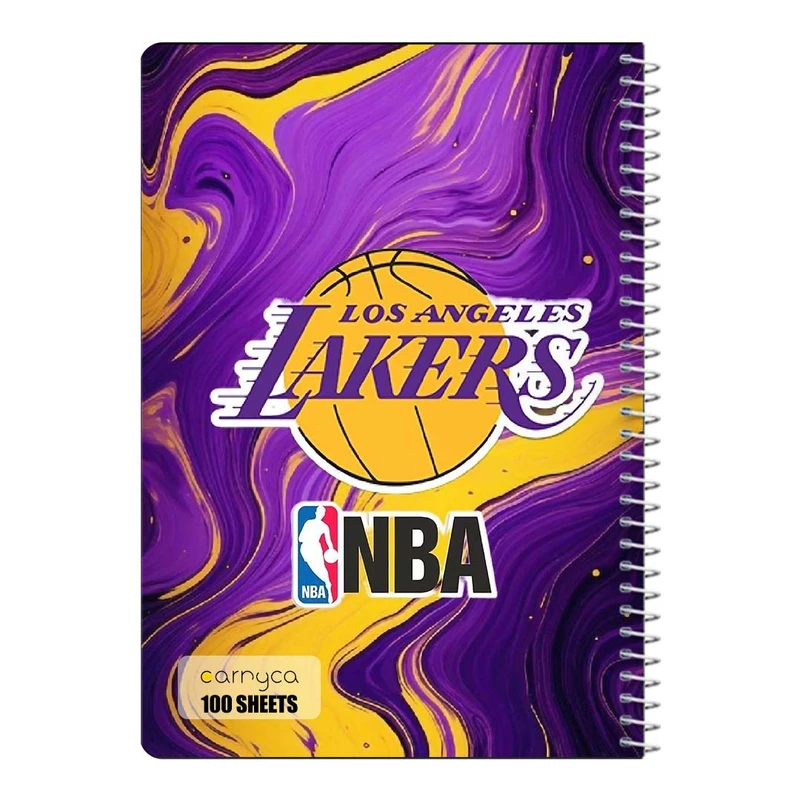 دفتر شطرنجی 100 برگ سیمی کارنیکا طرح لیکرز Lakers کد 35347