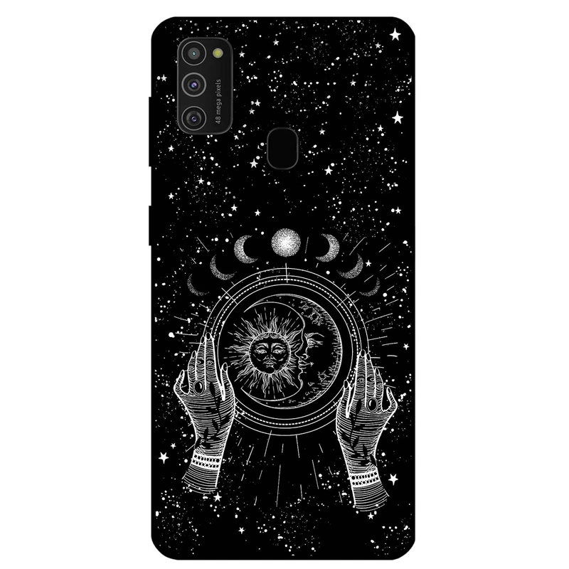 کاور مگافون طرح ماه و خورشید مدل 1892 مناسب برای گوشی موبایل سامسونگ Galaxy M21 2021         