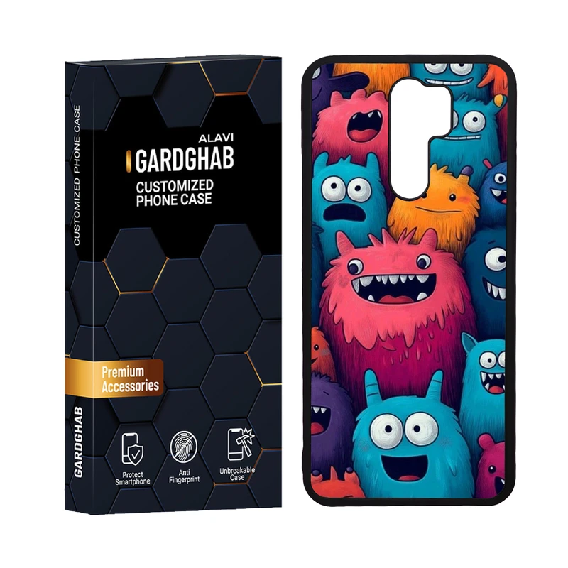 کاور گارد قاب علوی مدل دورژله ای کارتنی و انیمه مناسب برای گوشی موبایل شیائومی Redmi 9 / Redmi 9 Prime