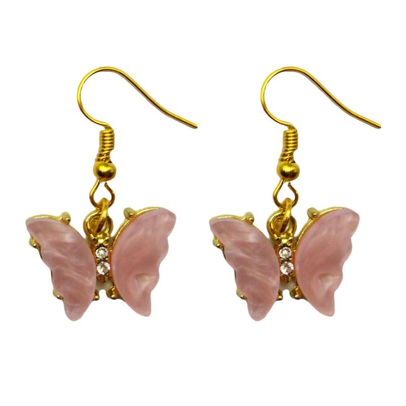 گوشواره دخترانه مدل پروانه ای کد GH-21 گوشواره دخترانه مدل پروانه ای کد GH-21