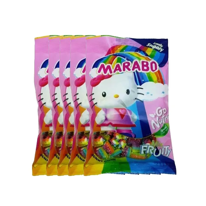 پاستیل لقمه ای شکری میوه ای مارابو - 50 گرم بسته 5 عددی