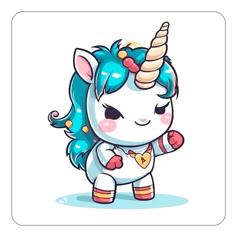 مگنت کاکتی طرح اسب تک شاخ و یونیکورن مدل mp30495