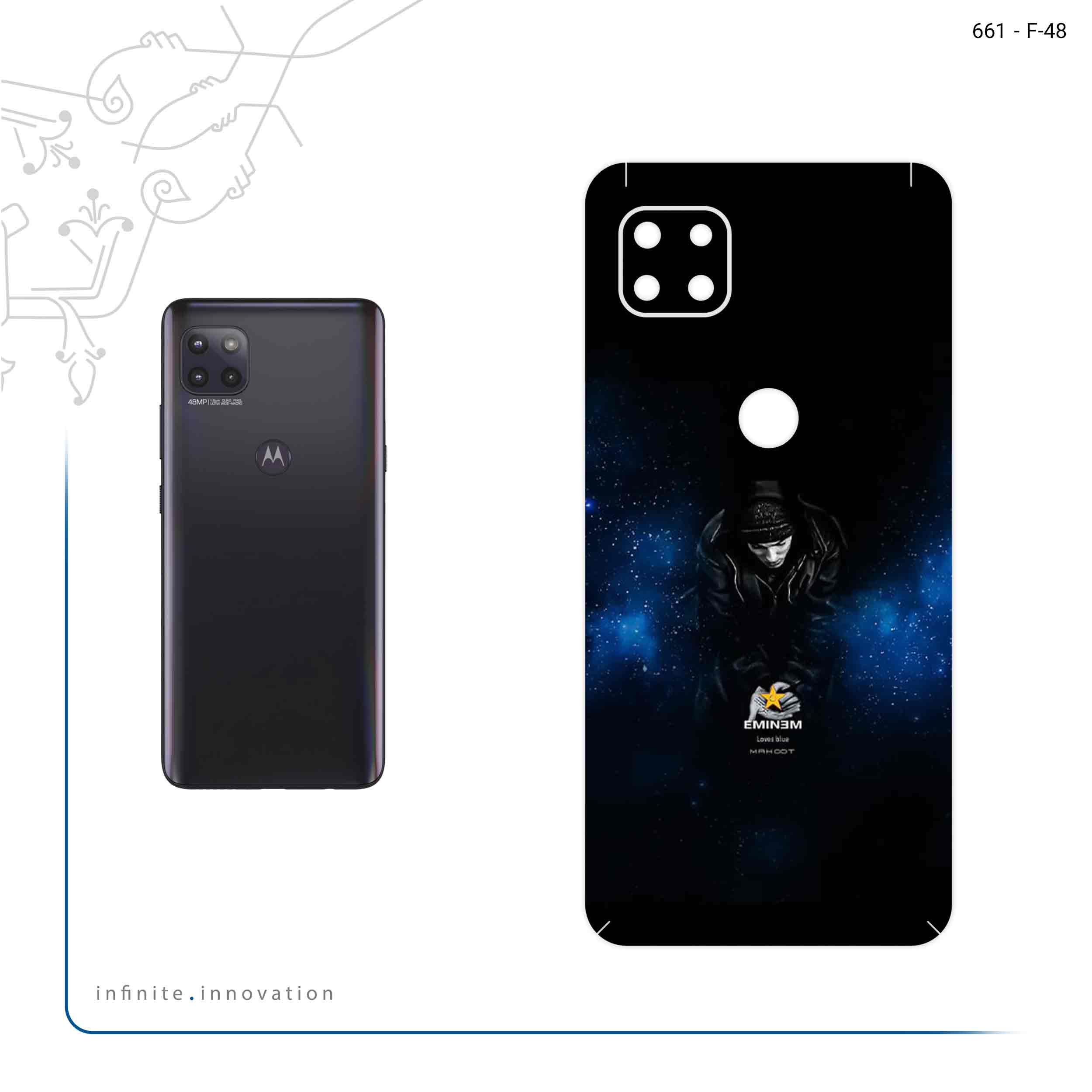برچسب پوششی ماهوت مدل Eminem مناسب برای گوشی موبایل موتورولا MOTO G 5G