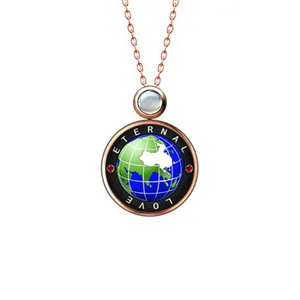 گردنبند زنانه مدل عشق جهانی دوستت دارم j-11811