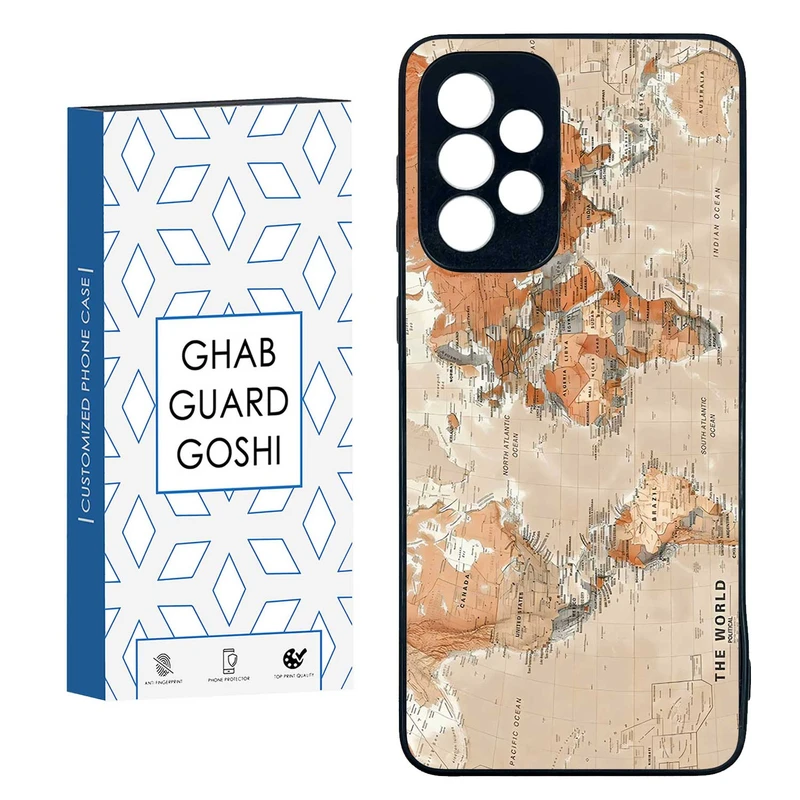 کاور قاب گارد گوشی طرح نقشه کد TPU-081 مناسب برای گوشی موبایل سامسونگ  GALAXY A33  