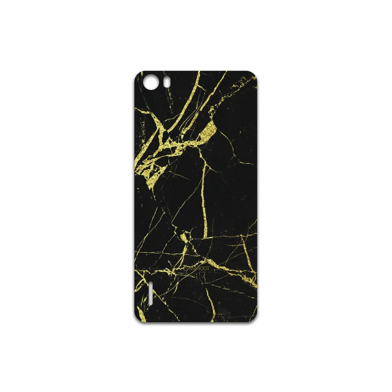 برچسب پوششی ماهوت مدل Graphite-Gold-Marble مناسب برای گوشی موبایل آنر 6