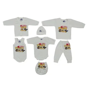 ست 7 تکه لباس نوزادی مدل سه خرس