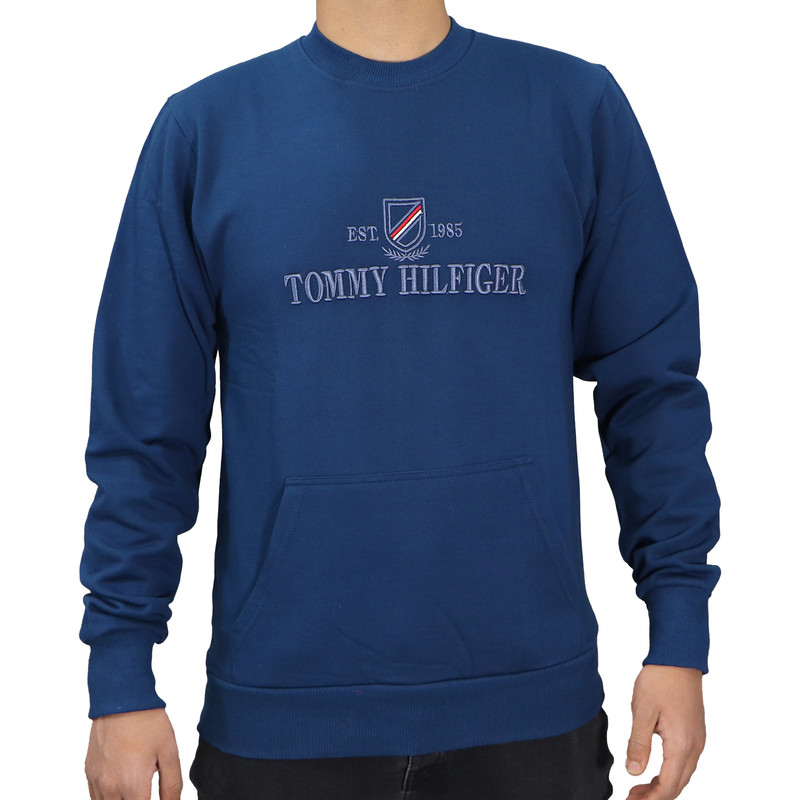 سویشرت مردانه مدل تو کرک کد 7173 رنگ آبی نفتی