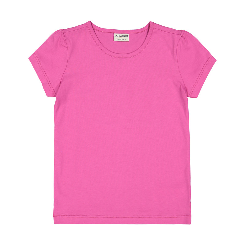 تی شرت دخترانه ال سی وایکیکی مدل 9SG627Z4-GWX-FUCHSIA