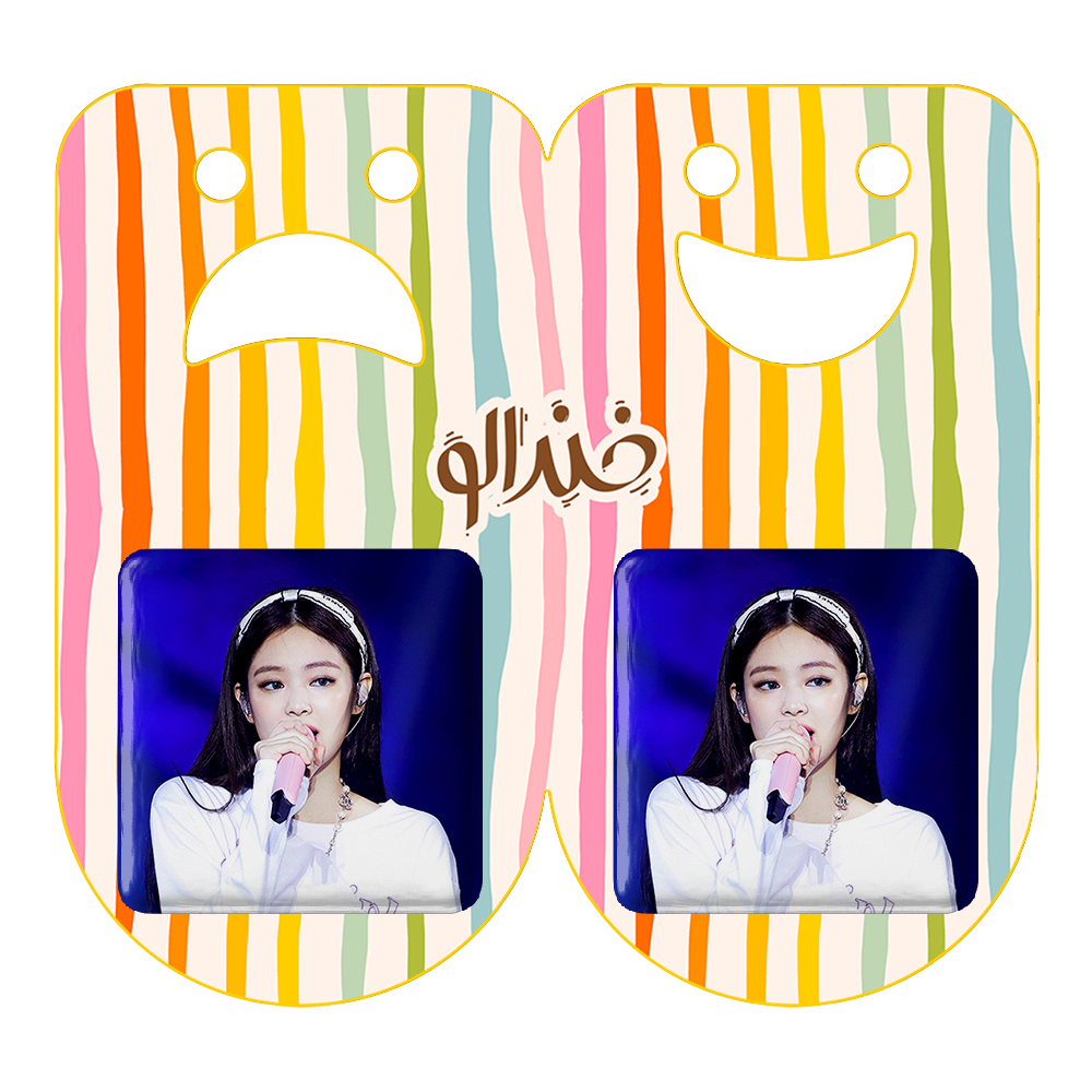 پیکسل خندالو مدل جنی بلک پینک کد 14055 به همراه مگنت