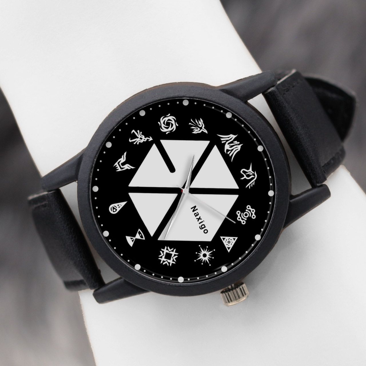 ساعت مچی عقربه ای ناکسیگو طرح EXO کد LF4191 -  - 5