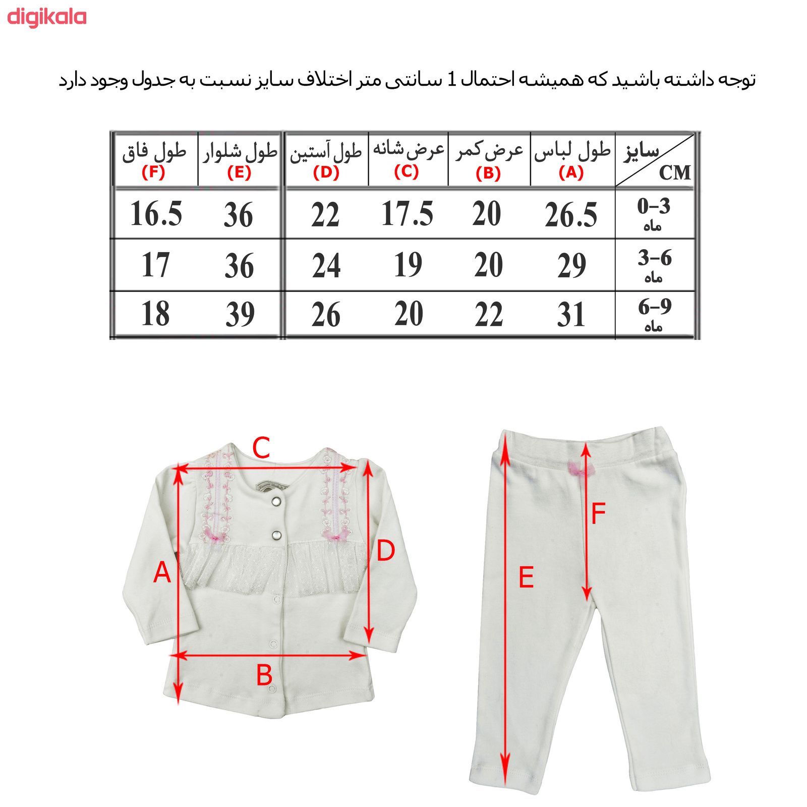 ست شومیز و شلوار نوزادی دخترانه نانان بیبی کد 6052S main 1 8