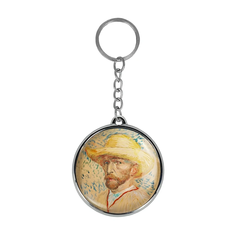 جاکلیدی خندالو طرح سلف پرتره ونسان ونگوگ (Van Gogh) مدل دوطرفه کد 3681136812