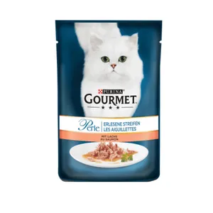 پوچ گربه گورمت مدل Lachs & salmon وزن 85 گرم