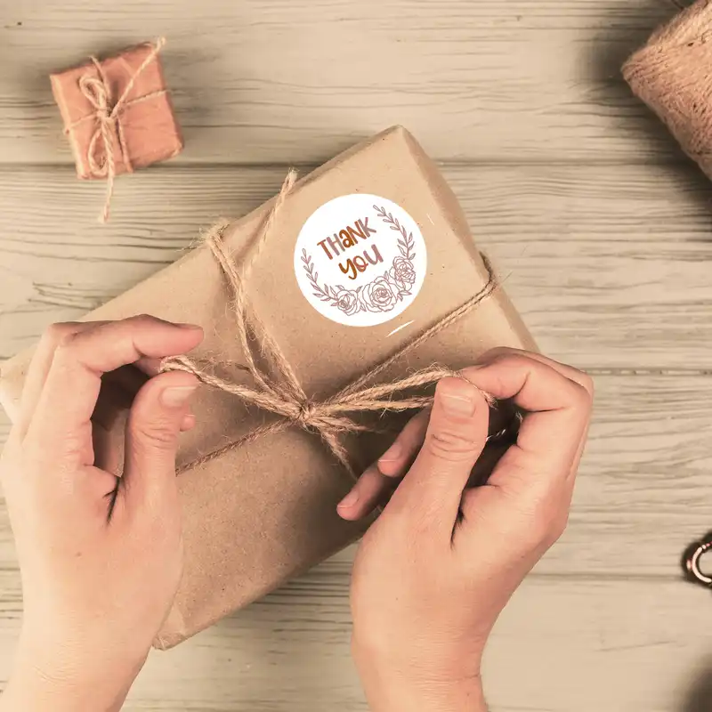 برچسب میو استیکر مدل تشکر از مشتری کد TC03 بسته 24 عددی