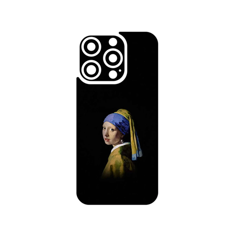 برچسب پوششی ماهوت مدل Girl with a Pearl Earring of Vermeer مناسب برای گوشی موبایل اپل iPhone 15 Pro